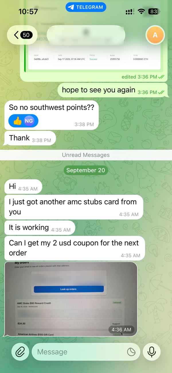AMC Stubs $90 delivered